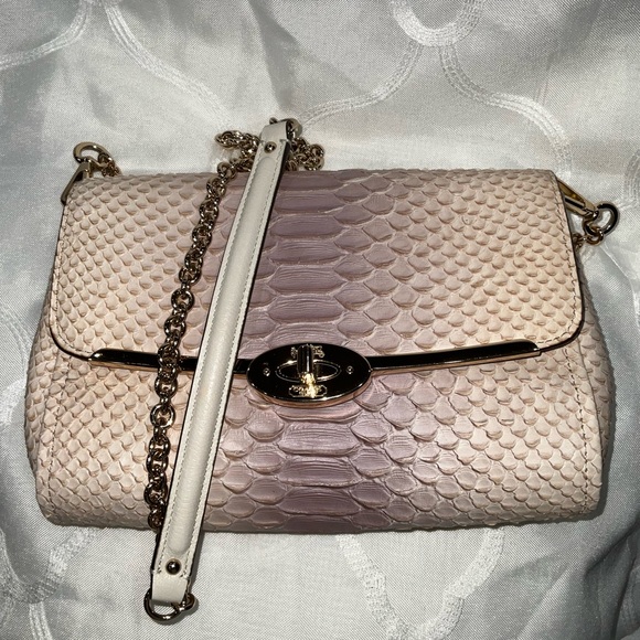 Coach Madison Limited Edition Python Embossed Shoulder Bag. - Picture 13 of 16